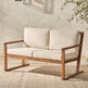 Prenton Modern Solid Wood Slatted Outdoor Loveseat-Outdoor-Parc Decor