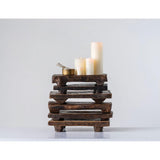 Primitive Wood Stackable Pedestal