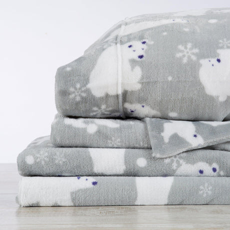 Printed Plush Sheet - Velvet Luxe Collection