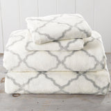 Printed Plush Sheet - Velvet Luxe Lattice Collection
