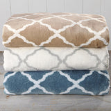 Printed Plush Sheet - Velvet Luxe Lattice Collection