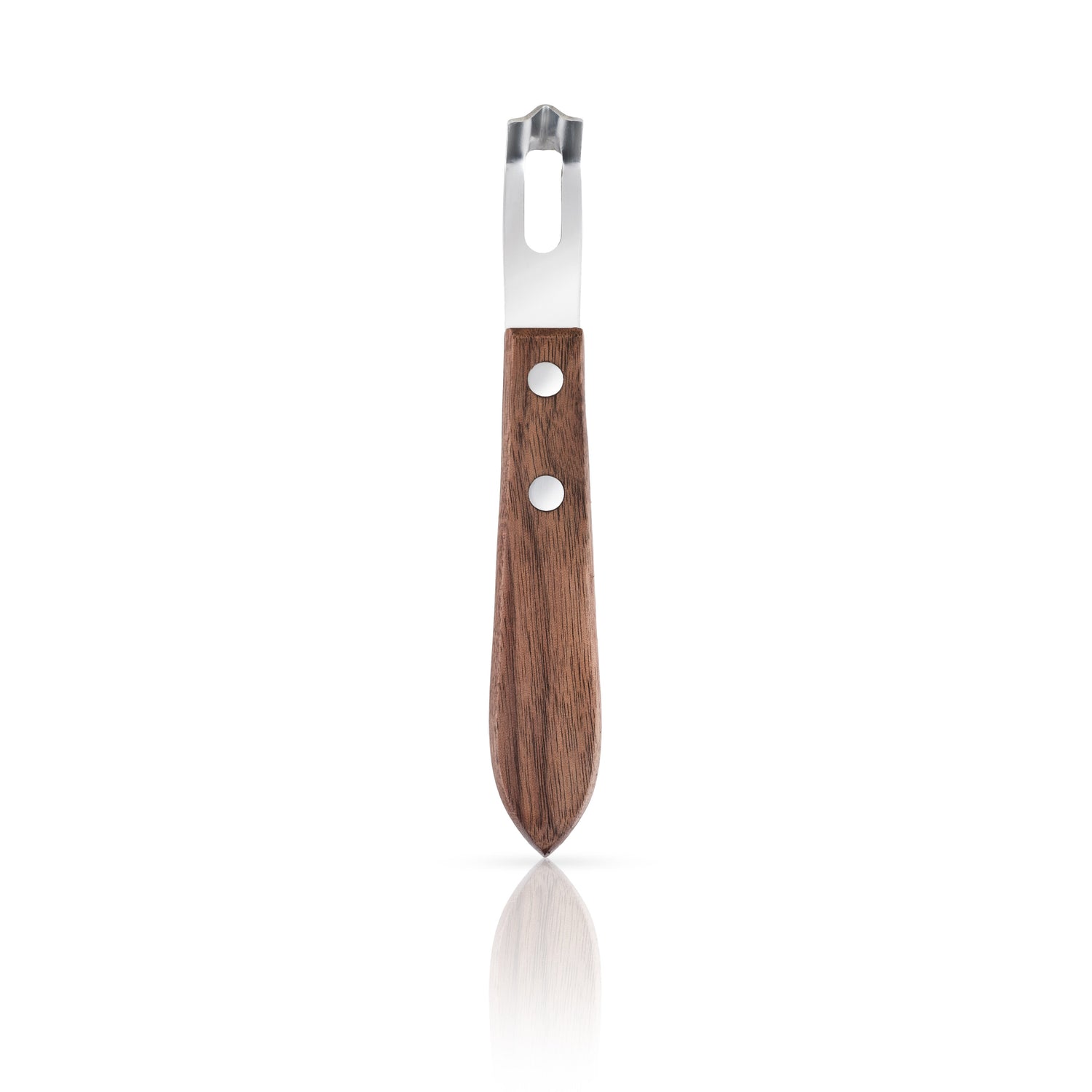 Professional Channel Knife with Walnut Wood Handle-product_type::garnishing_tools-Parc Decor
