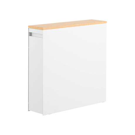 Pull-Out Bathroom Storage Cabinet - Steel + Wood-Toilet Paper Stocker-Parc Decor