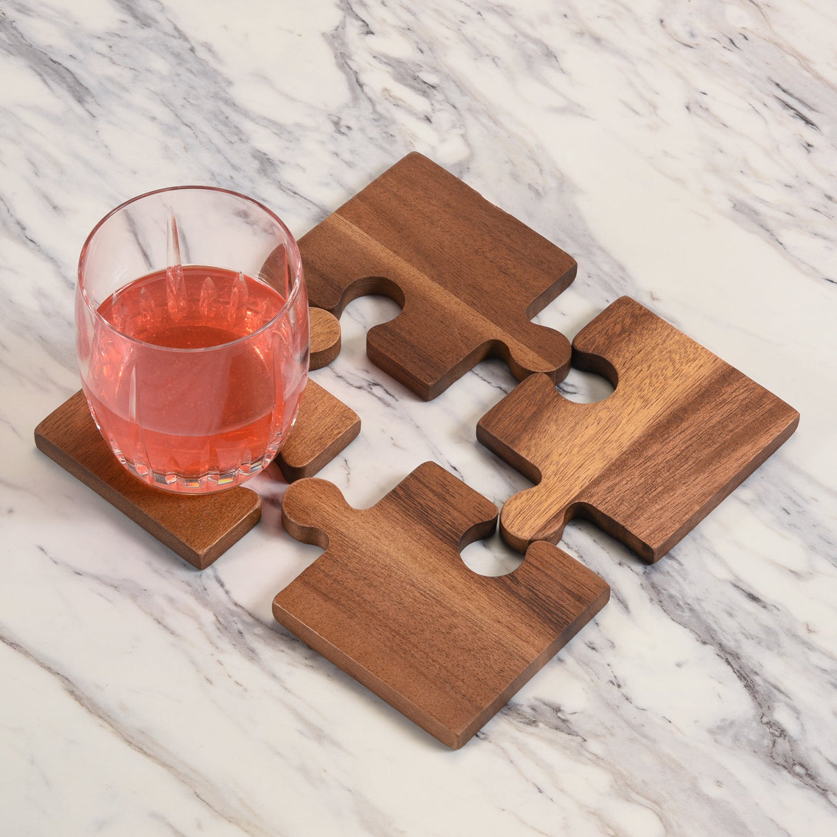 Puzzle Piece Coasters -s/4-coasters-Parc Decor