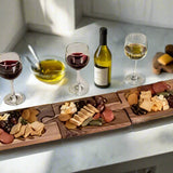 Puzzle Shaped Charcuterie / Wine Glass Holder Interlocking Board-Tabletop-Parc Decor