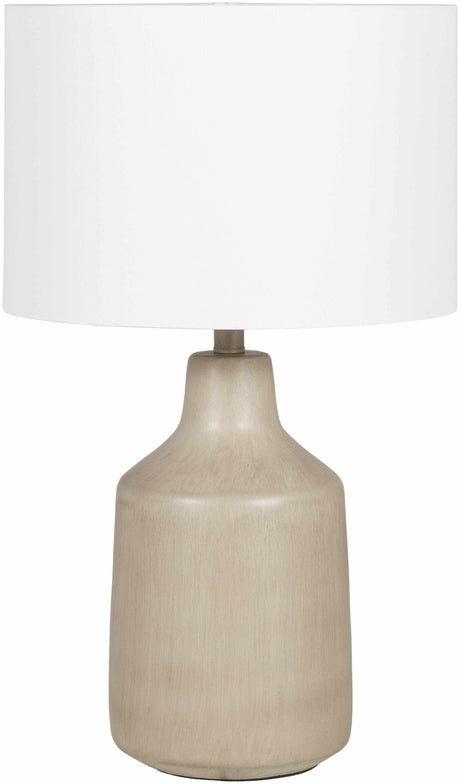 Quezon Beige Resin Table Lamp-Lighting-Parc Decor