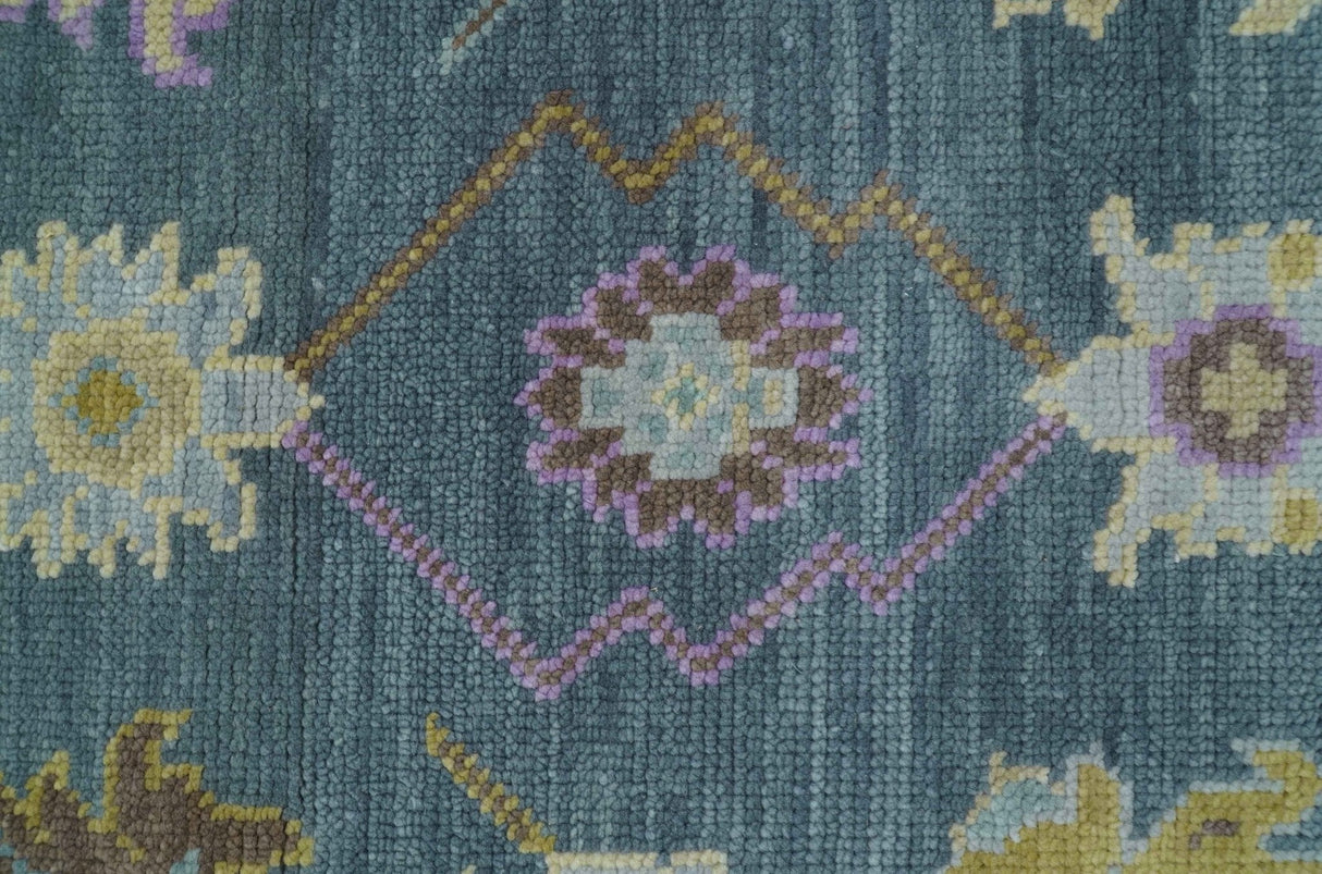 Quick Ship Hand Knotted 4x6 Charcoal And Brown Wool Rug