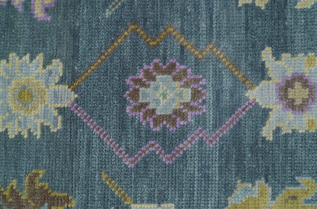 Quick Ship Hand Knotted 4x6 Charcoal And Brown Wool Rug