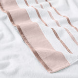 Decorative Cotton Stripe Bath Towel Set - Noelle Collection