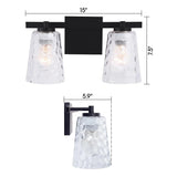 Radiance Modern 2-Light Dimmable Vanity Light