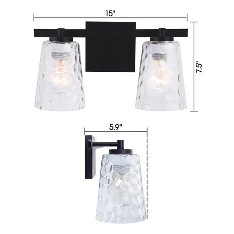 Radiance Modern 2-Light Dimmable Vanity Light