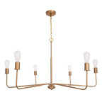 Radiant 6-Light Industrial Traditional Dimmable Chandelier
