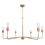 Radiant 6-Light Industrial Traditional Dimmable Chandelier