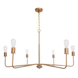 Radiant 6-Light Industrial Traditional Dimmable Chandelier