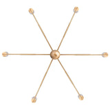 Radiant 6-Light Industrial Traditional Dimmable Chandelier