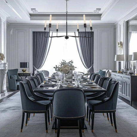 Radiant 6-Light Industrial Traditional Dimmable Chandelier