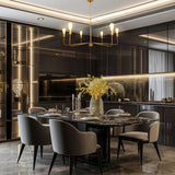 Radiant 6-Light Industrial Traditional Dimmable Chandelier