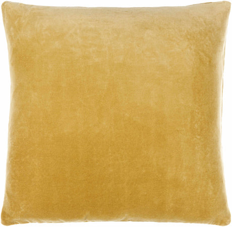 Rahiq Yellow Border Cotton Throw Pillow-Throw Pillows-Parc Decor