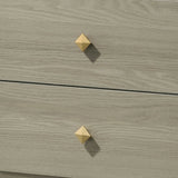 Rainier Modern 25" Gray Wood 2-Drawer Nightstand-床头柜-Parc Decor