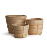 Rattan Storage Baskets for Rustic Organization (Set of 3)-Storage Baskets-Parc Decor