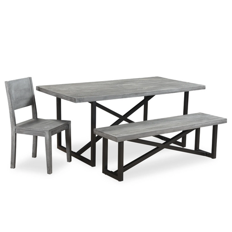 Raven Grey 5 Piece Dining Table Set-Dining Table-Parc Decor