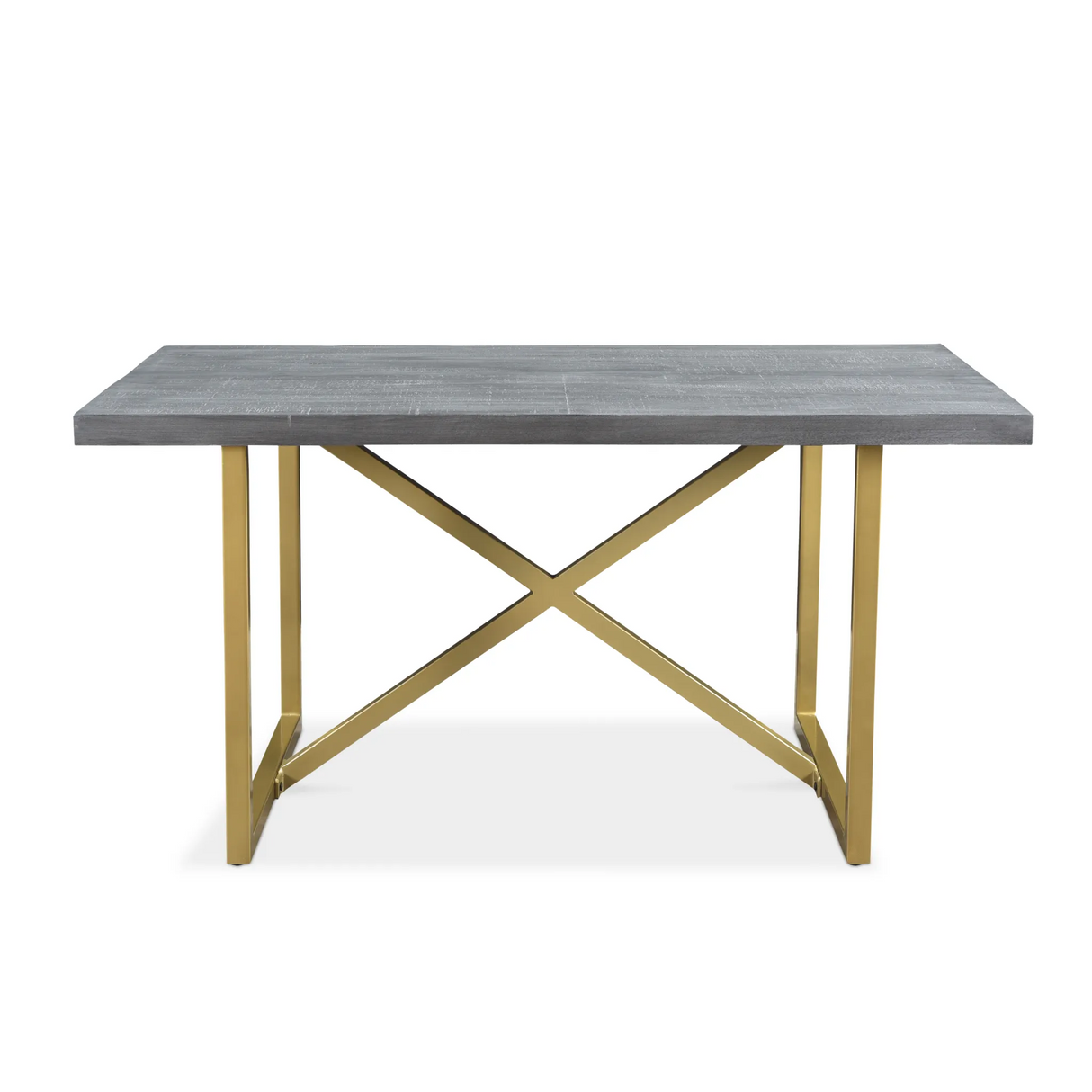 Raven Grey Gold 3 Piece Dining Table Set-Dining Table-Parc Decor