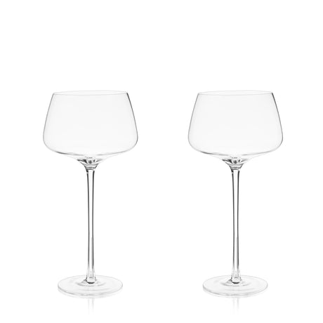 Raye Angled Crystal Amaro Spritz Glasses Set of 2