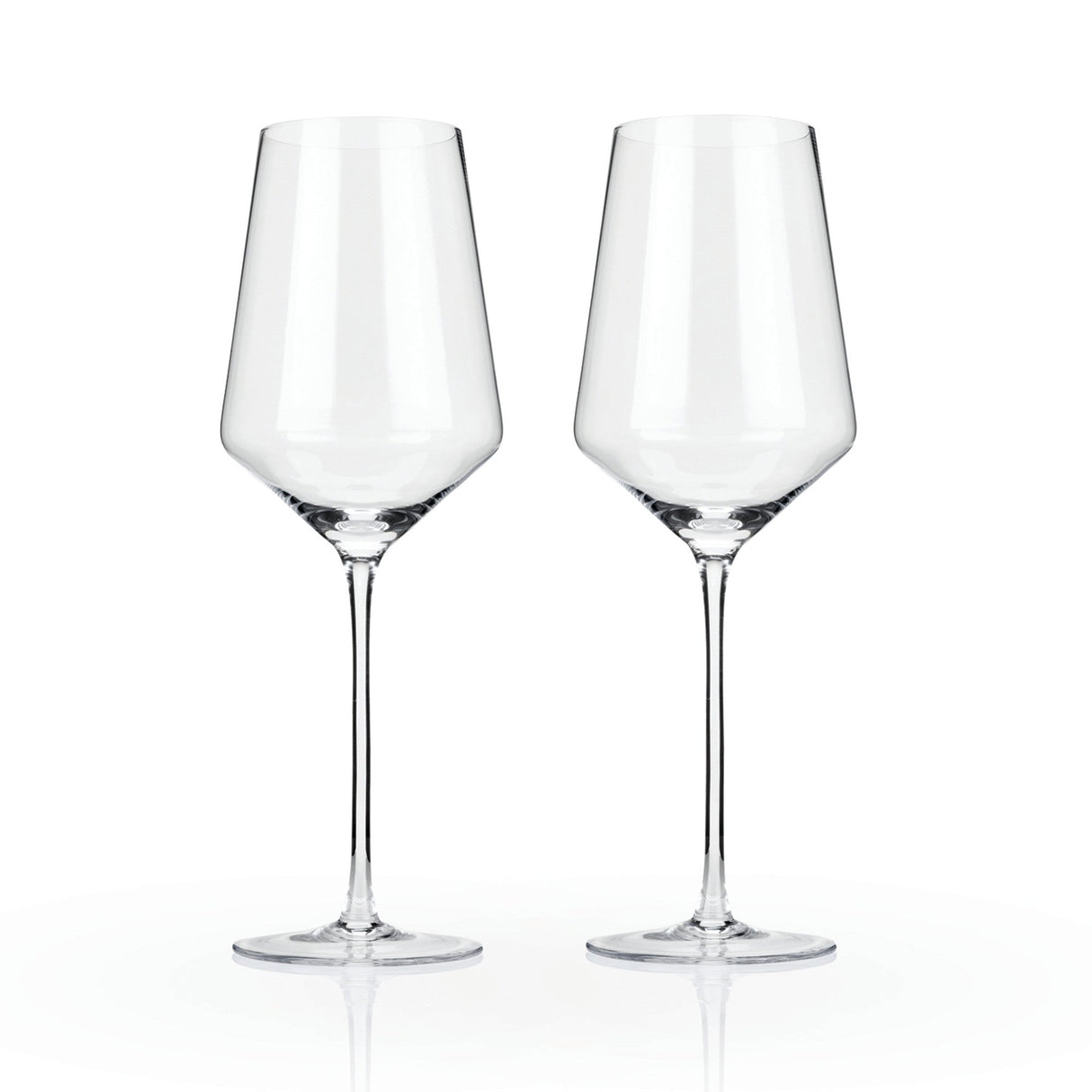 Raye Angled Crystal Bordeaux Glasses Set of 2-product_type::stemmed_wine_glasses-Parc Decor