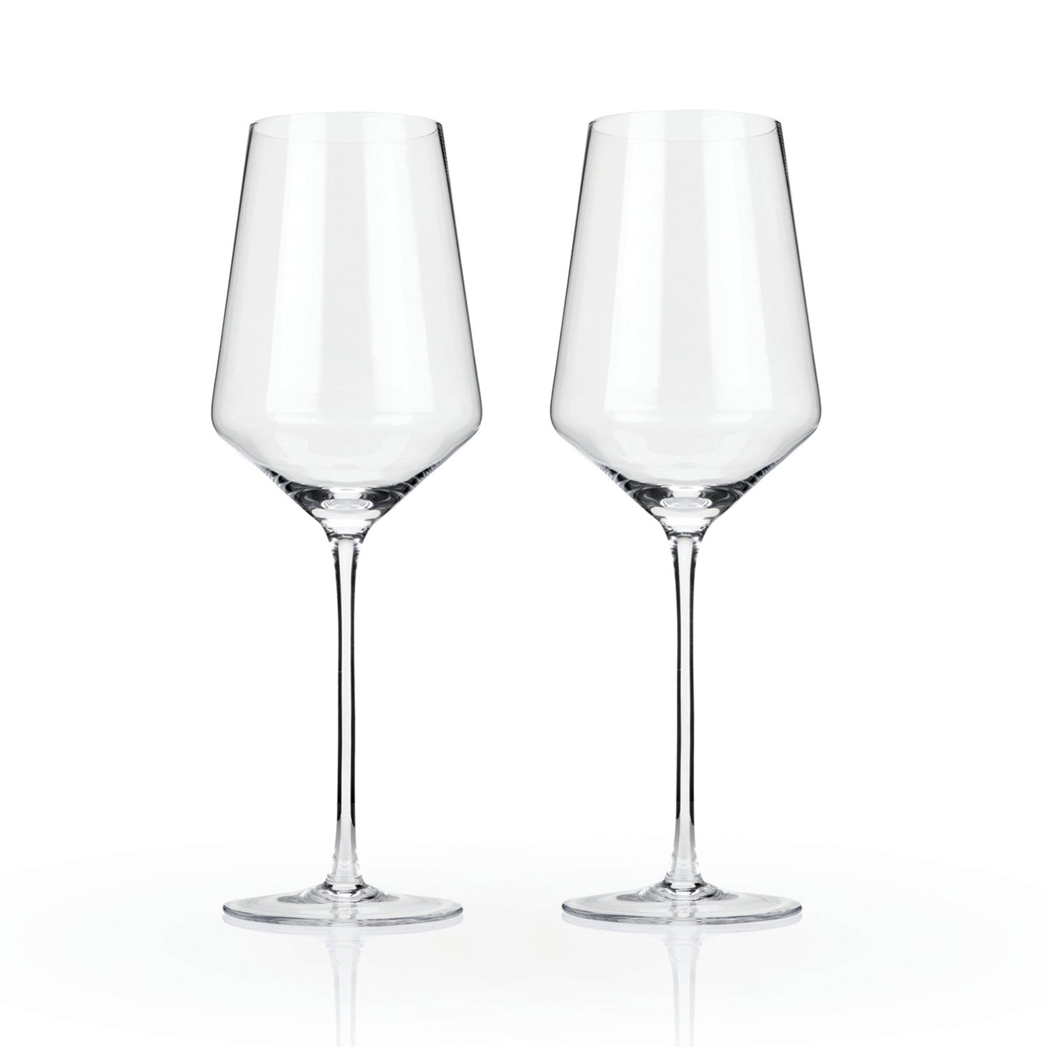 Raye Angled Crystal Bordeaux Glasses Set of 2-product_type::stemmed_wine_glasses-Parc Decor
