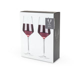 Raye Angled Crystal Bordeaux Glasses Set of 2-product_type::stemmed_wine_glasses-Parc Decor