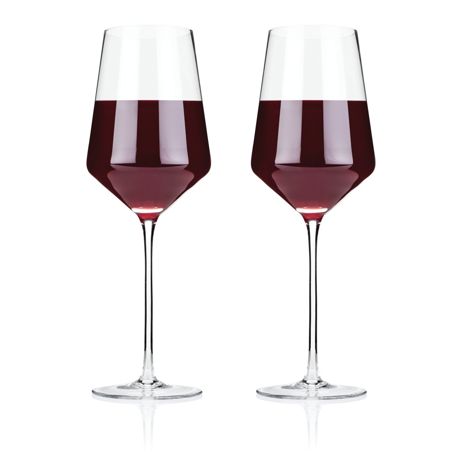 Raye Angled Crystal Bordeaux Glasses Set of 2-product_type::stemmed_wine_glasses-Parc Decor