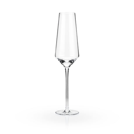 Raye Angled Crystal Champagne Flutes Set of 2