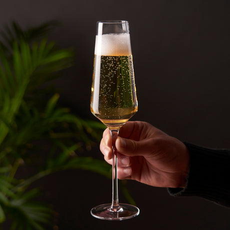 Raye Angled Crystal Champagne Flutes Set of 2-product_type::champagne_glasses-Parc Decor