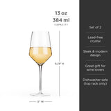 Raye Angled Crystal Chardonnay Glasses Set of 2-product_type::stemmed_wine_glasses-Parc Decor