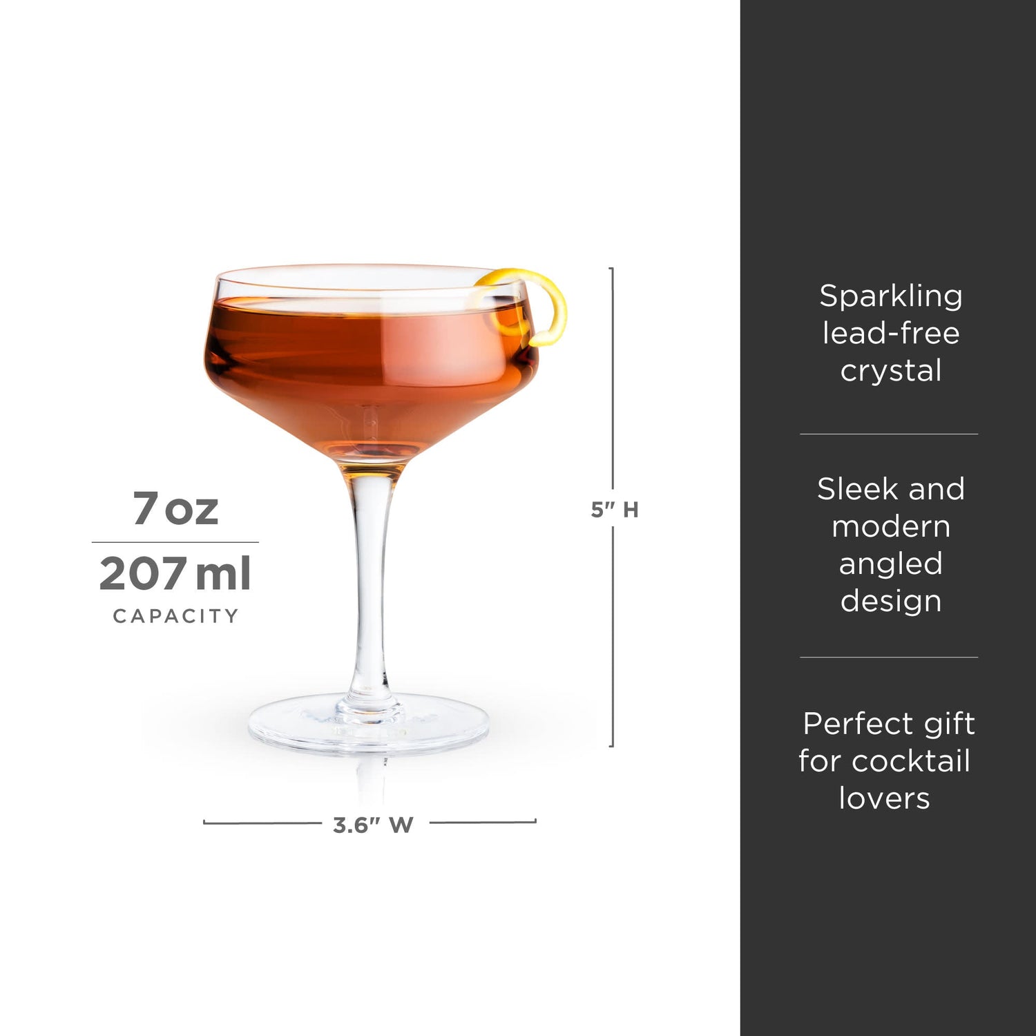 Raye Angled Crystal Coupe Glasses Set of 2-product_type::stemmed_cocktail_glasses-Parc Decor