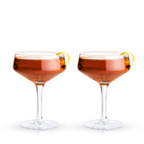 Raye Angled Crystal Coupe Glasses Set of 2-product_type::stemmed_cocktail_glasses-Parc Decor