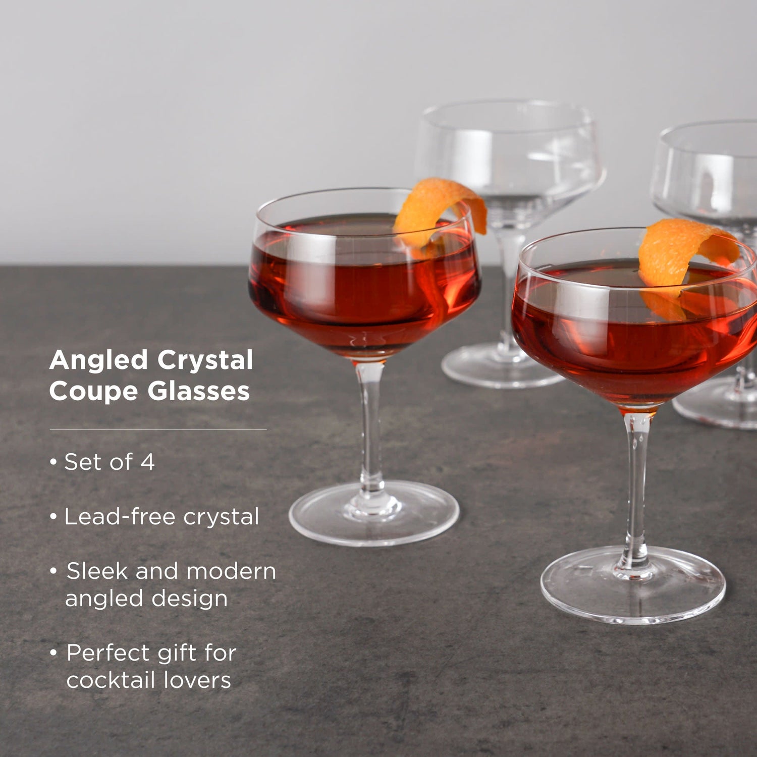 Raye Angled Crystal Coupe Glasses Set of 4-product_type::stemmed_cocktail_glasses-Parc Decor