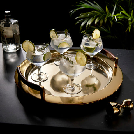 Raye Angled Crystal Gin & Tonic Glasses Set of 4