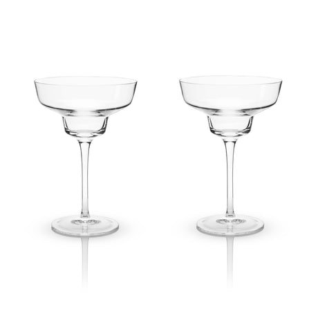 Raye Angled Crystal Margarita Glasses Set of 2