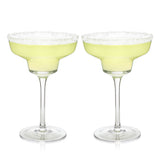Raye Angled Crystal Margarita Glasses Set of 2