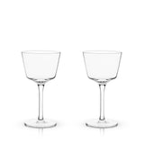 Raye Angled Crystal Nick & Nora Glasses Set of 2