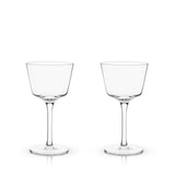 Raye Angled Crystal Nick & Nora Glasses Set of 2-product_type::stemmed_cocktail_glasses-Parc Decor