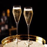 Raye Angled Crystal Prosecco Glasses Set of 2