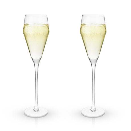 Raye Angled Crystal Prosecco Glasses Set of 2-product_type::champagne_glasses-Parc Decor