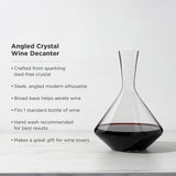 Raye Angled Crystal Wine Decanter