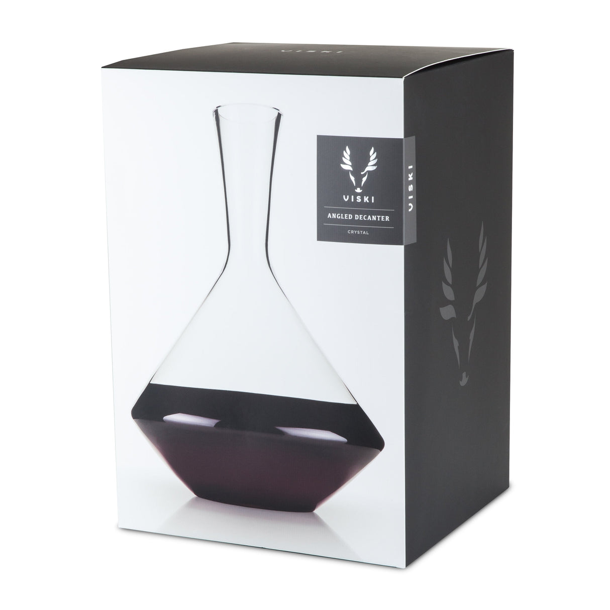 Raye Angled Crystal Wine Decanter-product_type::wine_decanters-Parc Decor