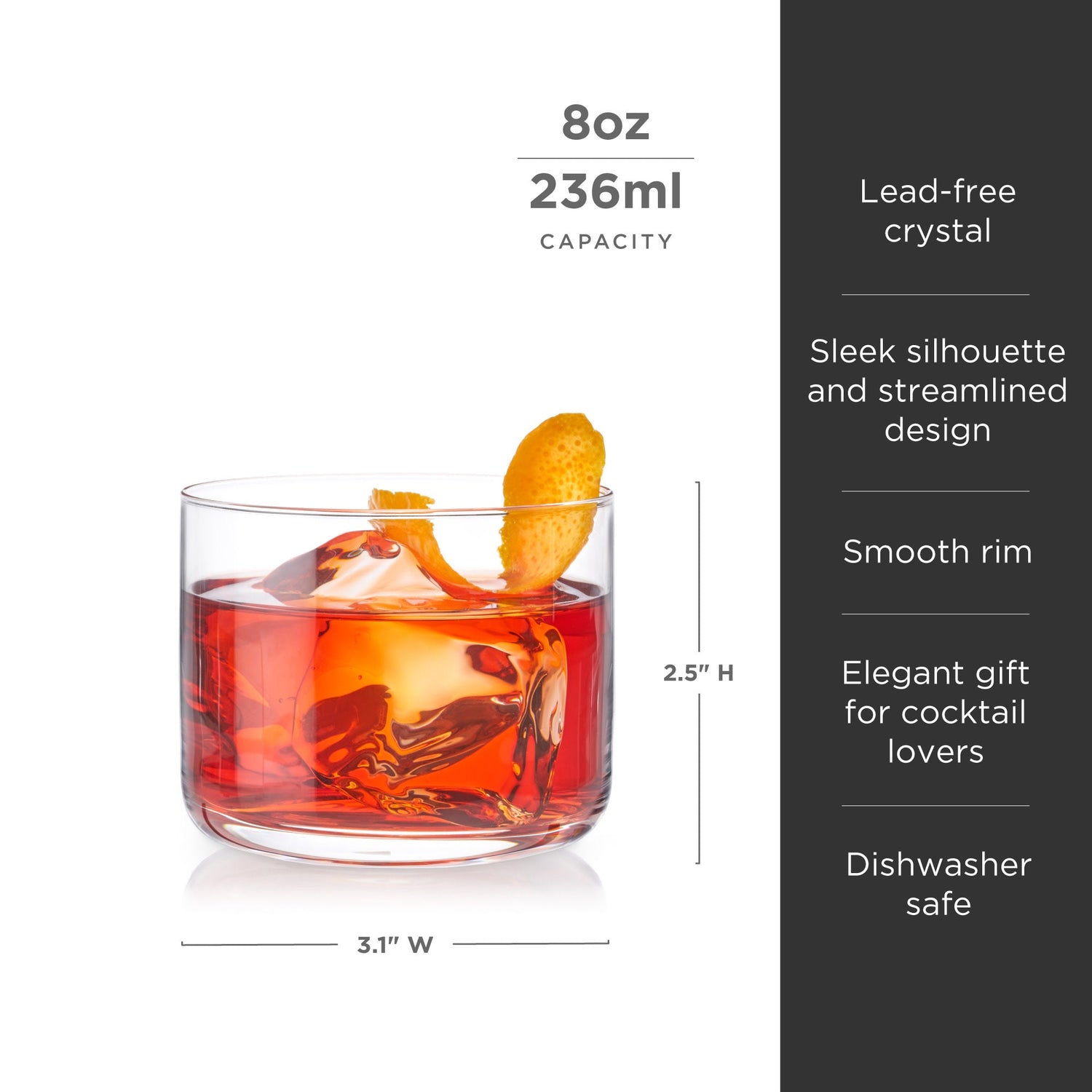 Raye Crystal Negroni Glasses Set of 4-product_type::stemless_cocktail_glasses-Parc Decor
