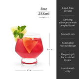 Raye Footed Crystal Punch Glasses Set of 2-product_type::stemless_cocktail_glasses-Parc Decor