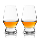 Raye Heavy Base Crystal Whiskey Tasting Glasses Set of 2-product_type::stemless_cocktail_glasses-Parc Decor