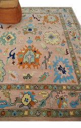 Ready to Ship Hand Tufted Pink Modern Colorful Oushak Rug, Kids, Living Room Rug